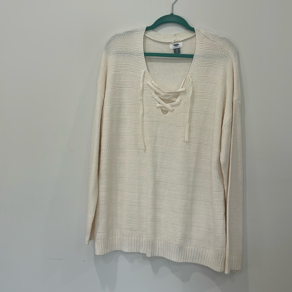 Cream sweater